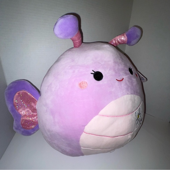 Brenda the Purple Butterfly 12 inch Squishmallow Stuffed Animal Toy - Picture 3 of 9
